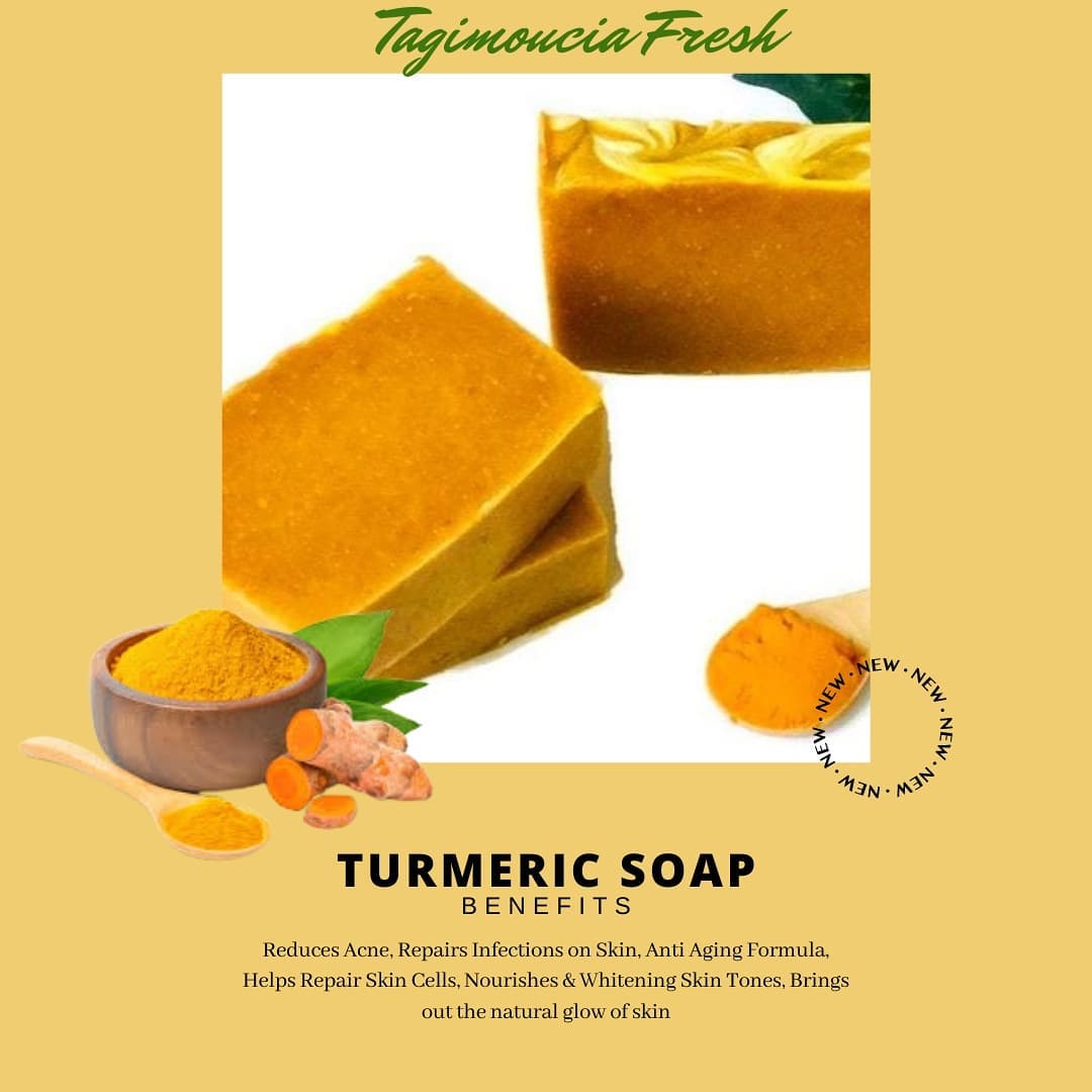 Hand made organic Natural-Turmeric Soap [3 pack]